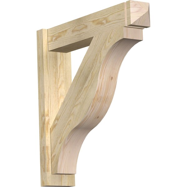 Ekena Millwork Funston Rough Sawn Arts and Crafts Outlooker, Douglas Fir, 6"W x 28"D x 28"H OUT06X28X28FST03RDF - main